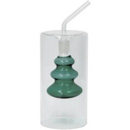 Brandani Oliera Twister in vetro verde da 70 ml