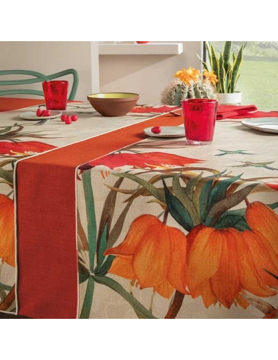 Runner antimacchia 50x155 Sanremo L'OCA NERA