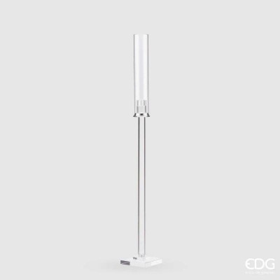 Candelabro in vetro a stelo 1 fiamma SPEAR Trasparente...