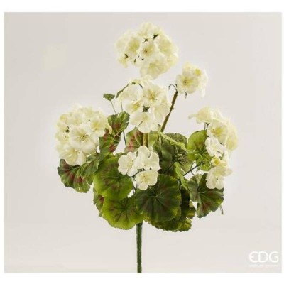 Geranio Cespuglio artificiale x7 H48 B7 Ivory EDG