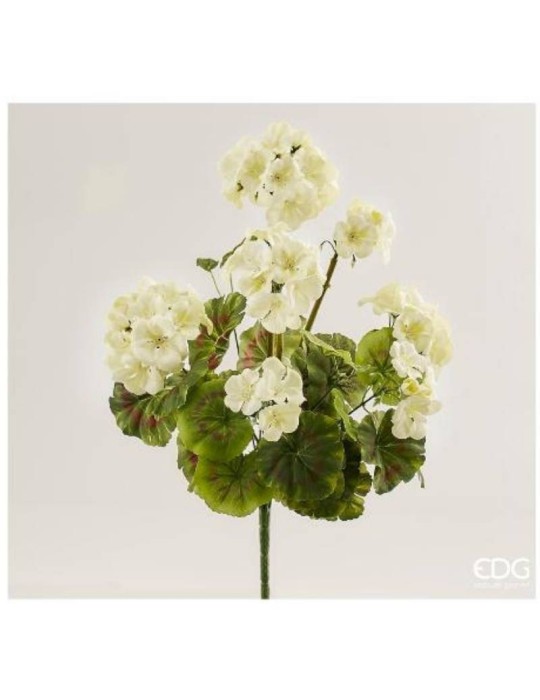 Geranio Cespuglio artificiale x7 H48 B7 Ivory EDG