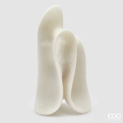 Scultura Fluid Design Ivory in Ceramica Avorio H39 cm | EDG