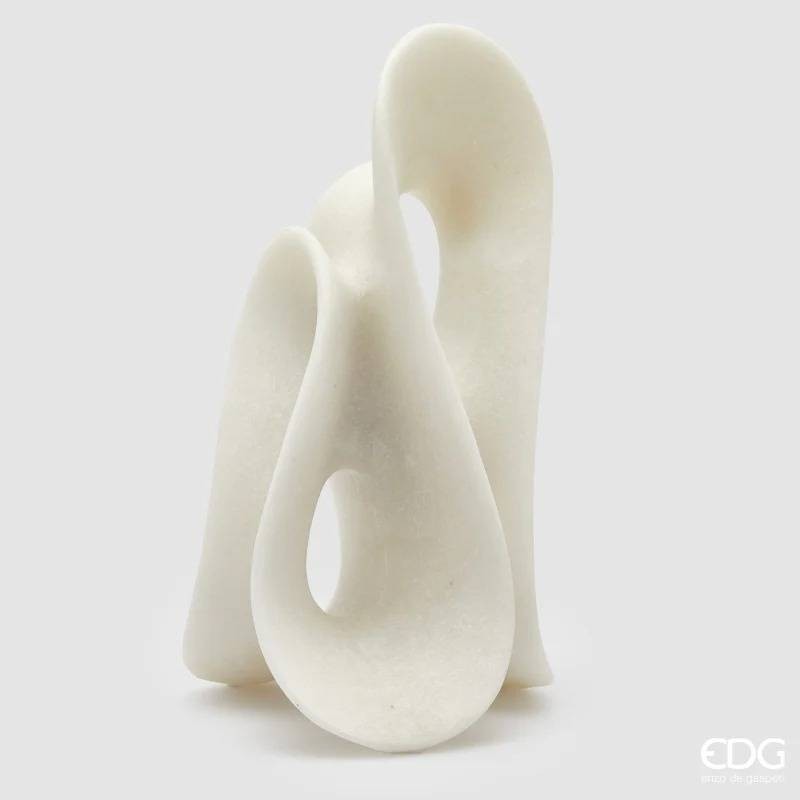 Scultura Fluid Design Ivory in Ceramica Avorio...