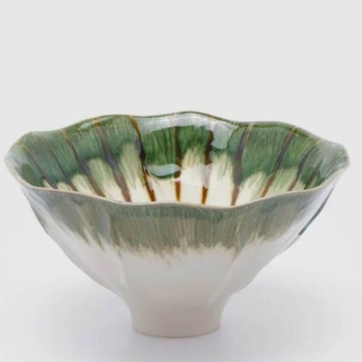 EDG Ciotola in ceramica verde e crema Ø 21,5 cm