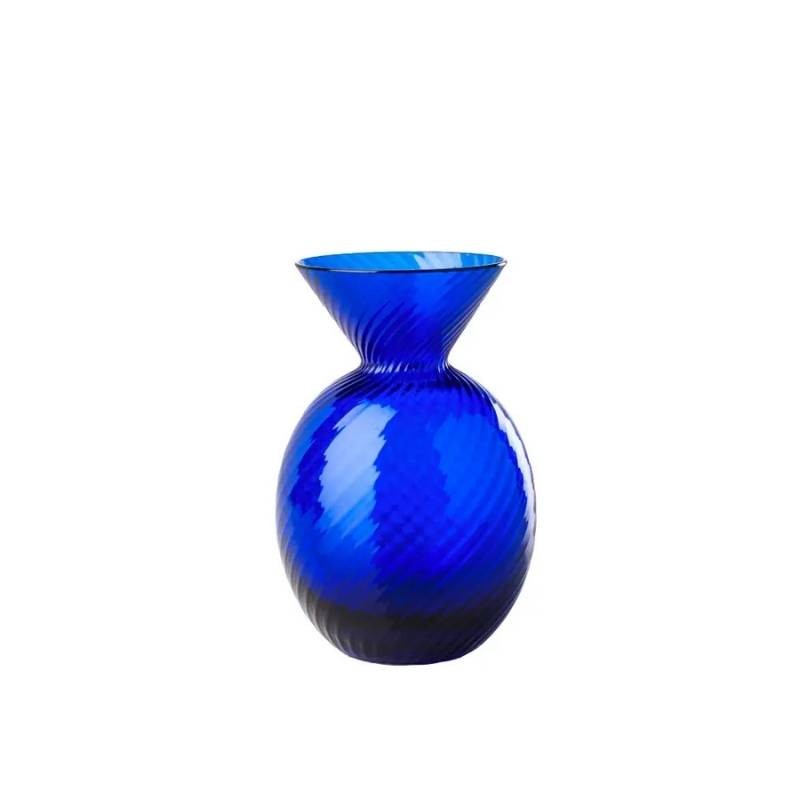 Vaso Gemme Rigadin H12 cm Zaffiro - Venini