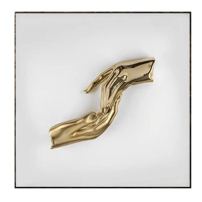 Quadro Mani Oro su Pannello Bianco Bongelli Preziosi...