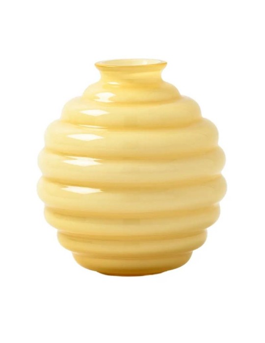 Vaso Deco H 18 cm Venini Colore Burro - Designer Napoleone Martinuzzi
