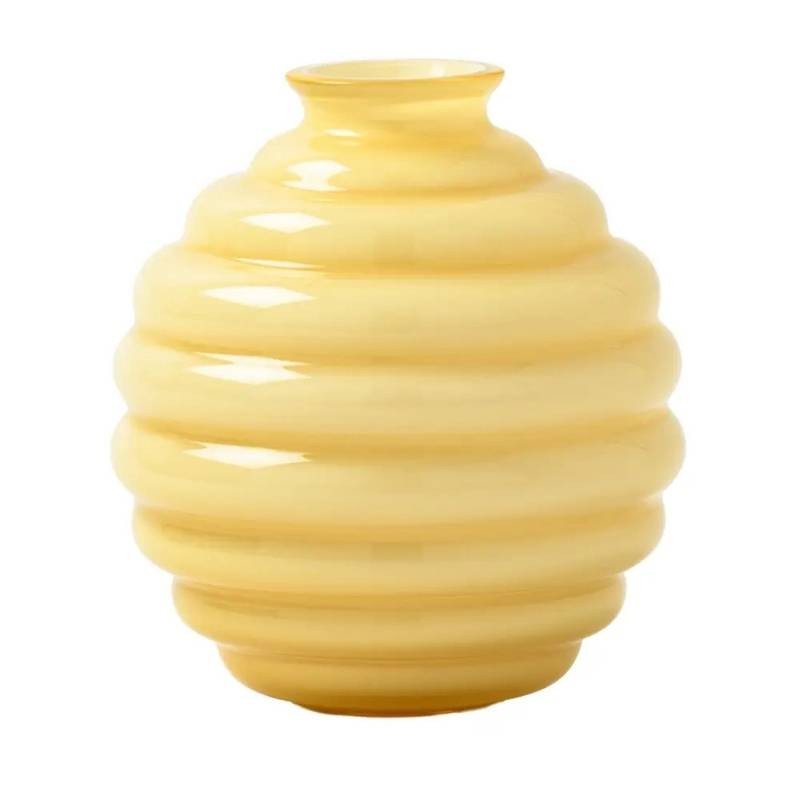 Vaso Venini Deco H24,5 cm - Colore Burro in Vetro di Murano