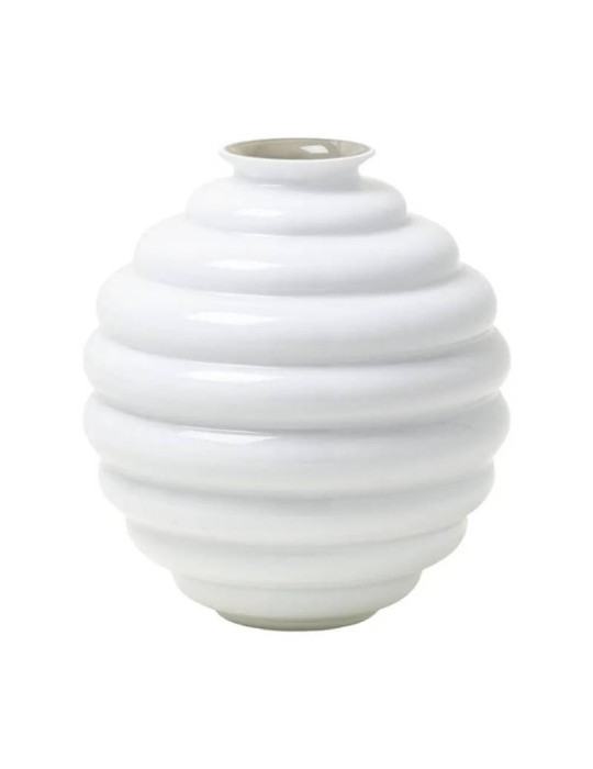 Vaso Venini Deco H24,5 cm - Colore Snow in Vetro di Murano