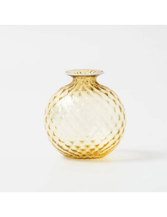 Vaso Venini Monofiore Balloton H16,5 cm - Burro...