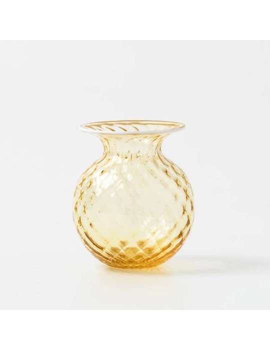 Vaso Venini Balloton Fiori H24 cm - Burro e...