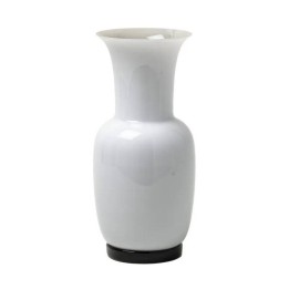Venini Vaso Opalino snow alto 36 cm