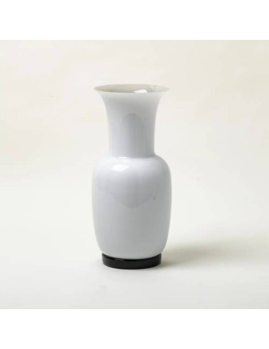 Venini Vaso Opalino H30 cm in Vetro di Murano...