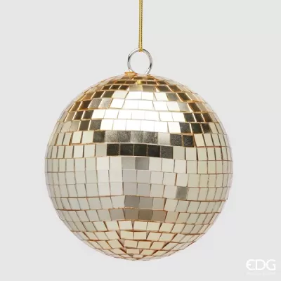 Addobbo Palla Specchio D15 cm Light Gold - Enzo De Gasperi