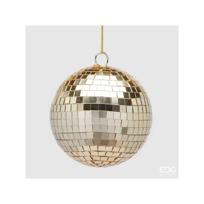 Addobbo Palla Specchio D15 cm Light Gold - Enzo De Gasperi