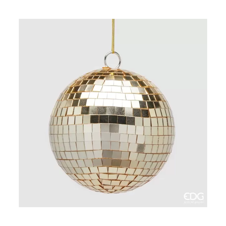 EDG Pallina di Natale a specchio Light Gold Ø 15 cm