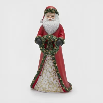 EDG Decorazione Natalizia Babbo Natale con Corona in...