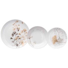 Tognana Servizio di piatti Madison Poesia beige 18 pezzi