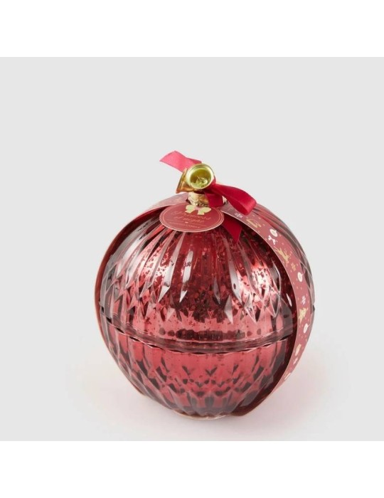 EDG Candela Profumata Sfera di Natale 13 cm Rosso - Princess of Night