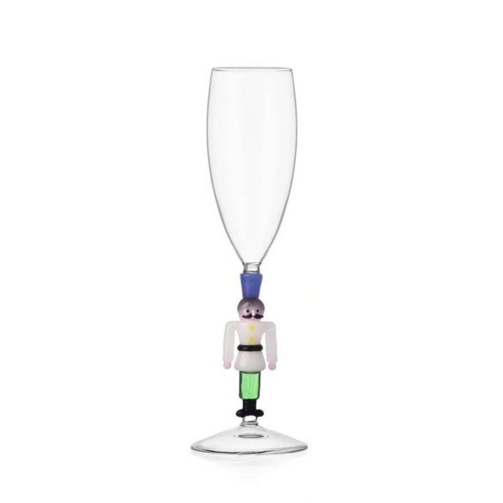 Ichendorf Milano Flute soldatino Schiaccianoci alto 23 cm
