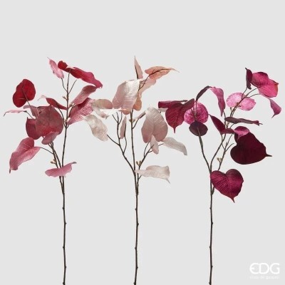 Enzo De Gasperi Ramo Ficus in Velluto Rosa Antico –...