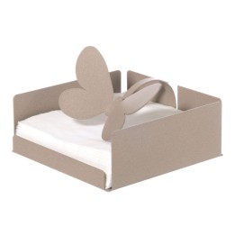 Arti e Mestieri Portatovaglioli Butterfly beige in metallo