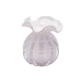 EDG Enzo De Gasperi Vaso Sacchetto vetro rosa alto 12 cm