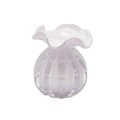 Enzo De Gasperi Vaso Sacchetto H12 cm D10 cm in Vetro...