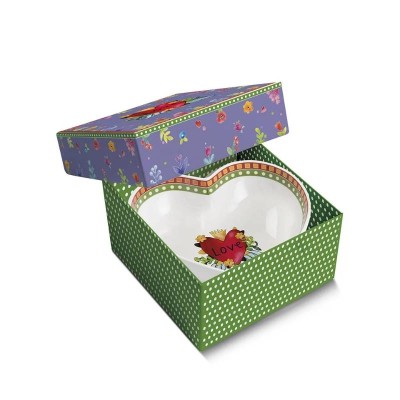 Centrotavola Love Rosso 23x6,5 cm in New Bone China - Egan 2