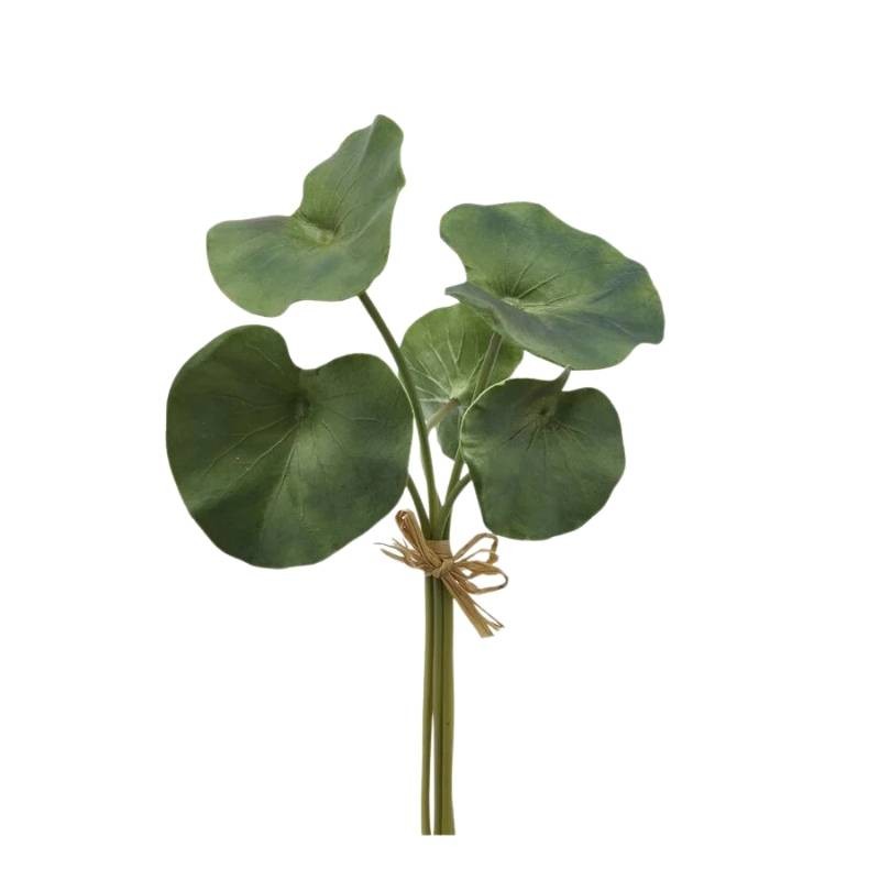 Mazzo di Loto Artificiale 5 Steli H.40 cm Verde - EDG Enzo De Gasperi