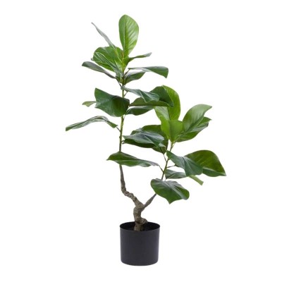 Pianta Artificiale Ficus Chic H90 cm a 2 Rami con Vaso...