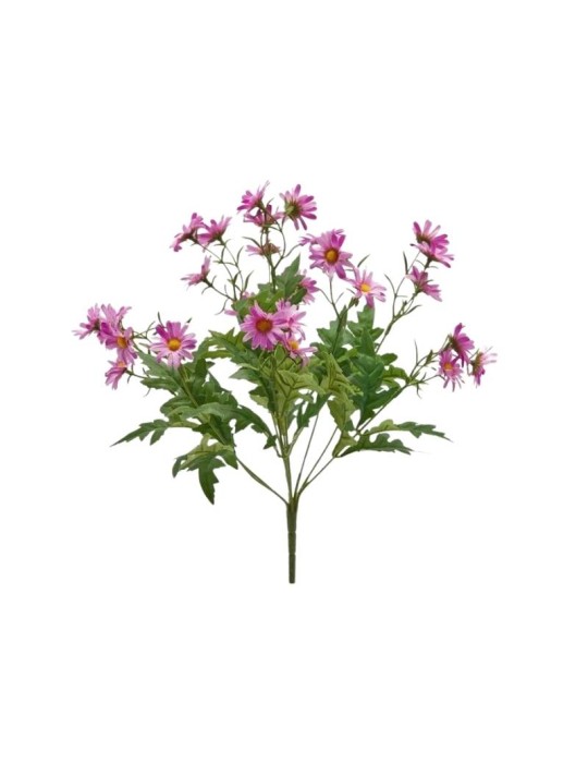 Mazzetto di Margherite Artificiali Fucsia H36 cm - EDG Enzo De Gasperi