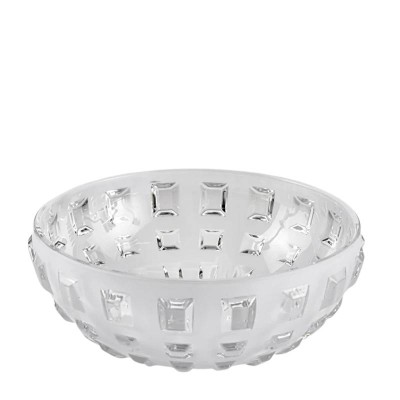 Centrotavola in Vetro Bianco Gemme H10,5 D25 cm - EDG...