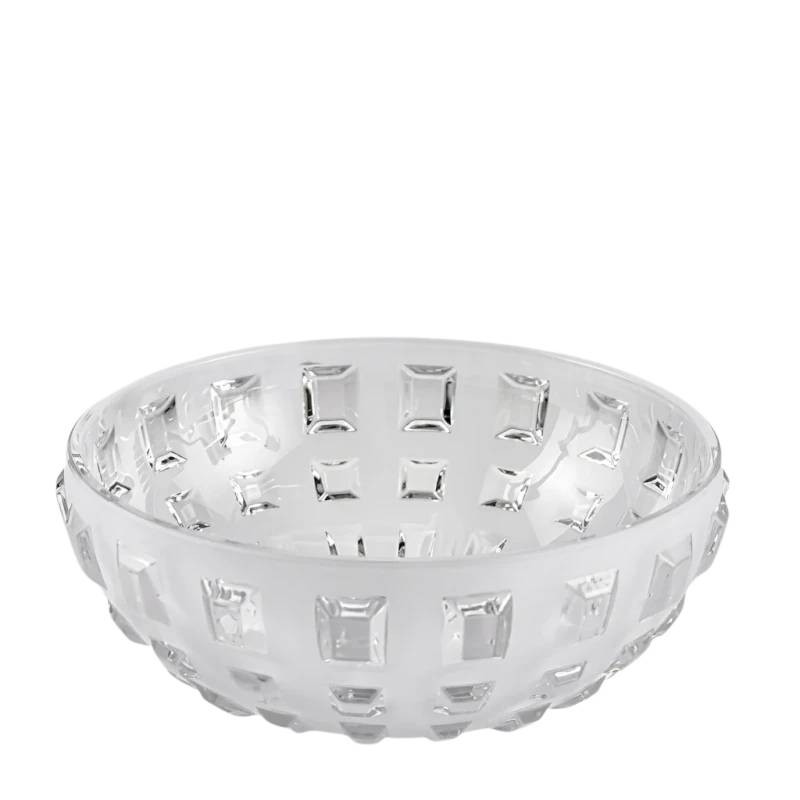 Centrotavola in Vetro Bianco Gemme H10,5 D25 cm - EDG Enzo De Gasperi