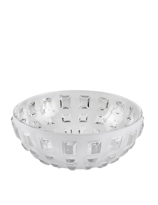 Centrotavola in Vetro Bianco Gemme H10,5 D25 cm - EDG Enzo De Gasperi