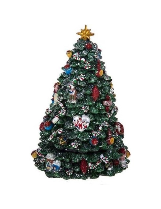 Carillon Albero di Natale Musica e Movimento Brandani H29,5cm