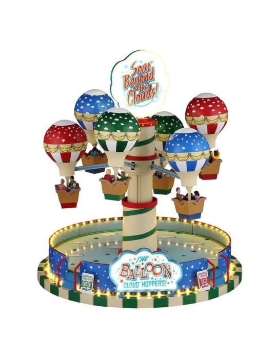 Lemax The Balloon Cloud Hoppers - Giostra Natalizia in Movimento con Luci Carnival 64648