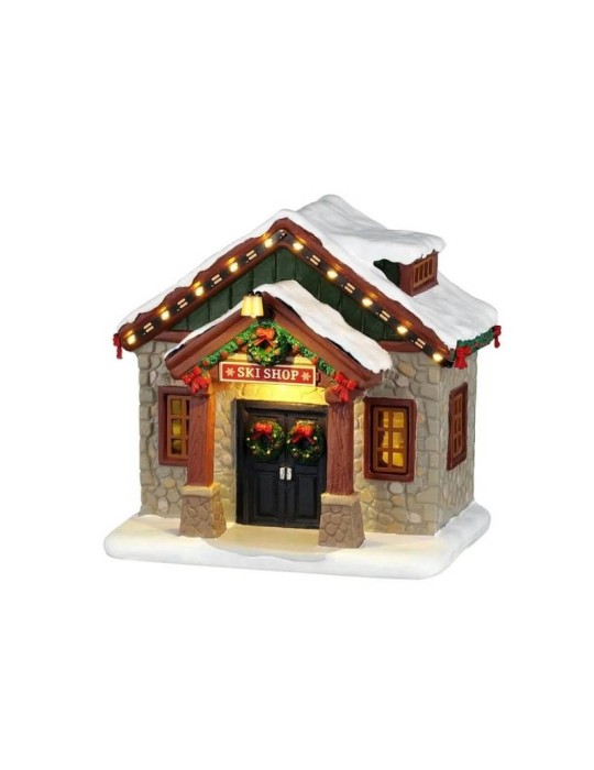 Lemax Ski Shop - Negozio Alpino da Tavolo Illuminato Vail Village 64681