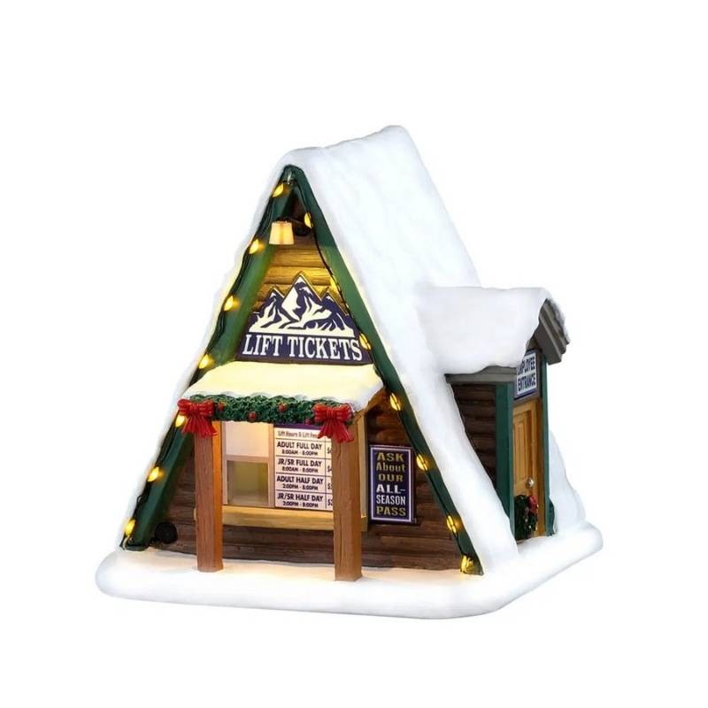 Lemax Lift Ticket Booth - Biglietteria Alpina da Tavolo Illuminata Vail Village 64682