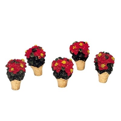 Lemax Poinsettias Set of 5 - Set 5 Stelle di Natale...