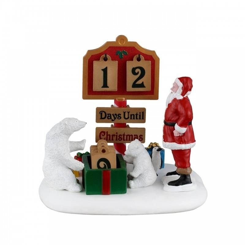 Lemax North Pole Countdown - Scena Decorativa con Conto alla Rovescia | Collezione Santa's Wonderland Cod. 53749