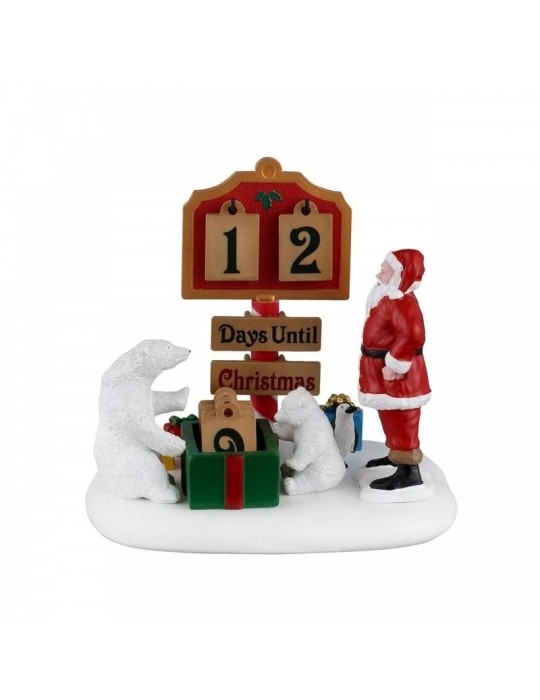 Lemax North Pole Countdown - Scena Decorativa con Conto alla Rovescia | Collezione Santa's Wonderland Cod. 53749