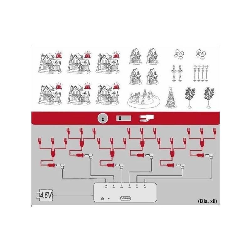 Lemax Remote Control Box con Telecomando a 6...