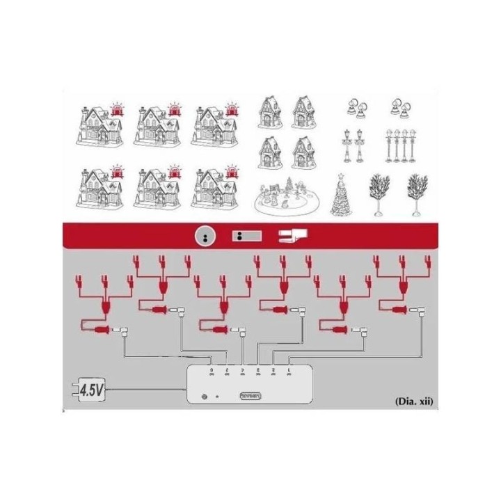 Lemax Centralina Remote Control Box 6 canali 54521