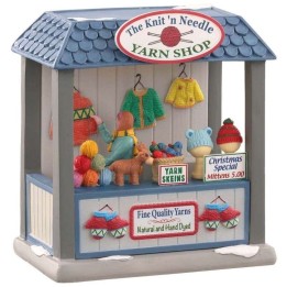 Lemax The Knit 'N Needle Yarn Shop 14910 negozio illuminato