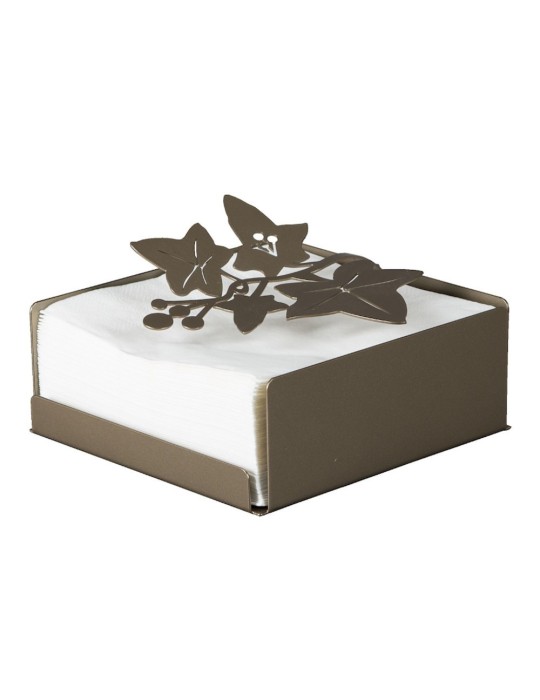 arti e mestieri - porta tovaglioli edera bronzo