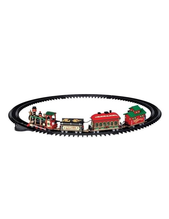 Yuletide Express Lemax - Trenino Natalizio Animato con Luci, Musica e Binari | Collezione General Cod. 24472