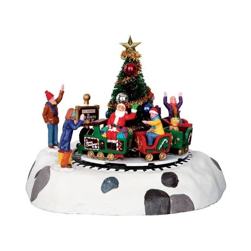 Santa's Kiddie Train Lemax - Scena Natalizia Animata in Poliresina | Collezione General Cod. 34631
