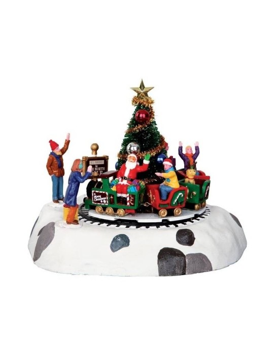 Santa's Kiddie Train Lemax - Scena Natalizia Animata in Poliresina | Collezione General Cod. 34631