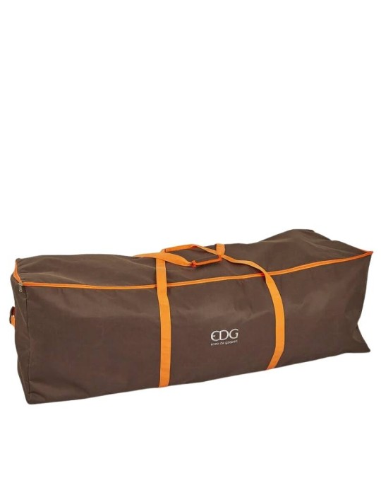 Borsone Custodia per Albero di Natale Fino a 210 cm (Max 30 kg) - EDG Marrone (120x38 cm)